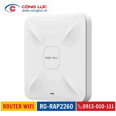 Bộ Phát Wifi Ốp Trần Hoặc Gắn Tường RUIJIE REYEE RG-RAP2260